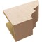 Ekena Millwork 6in. W x 8in. H x 12in. L Ridgewood Woodgrain TimberThane Rafter Tail, Primed Tan RFTUR06X08X12RIDRCPR - alternate 2